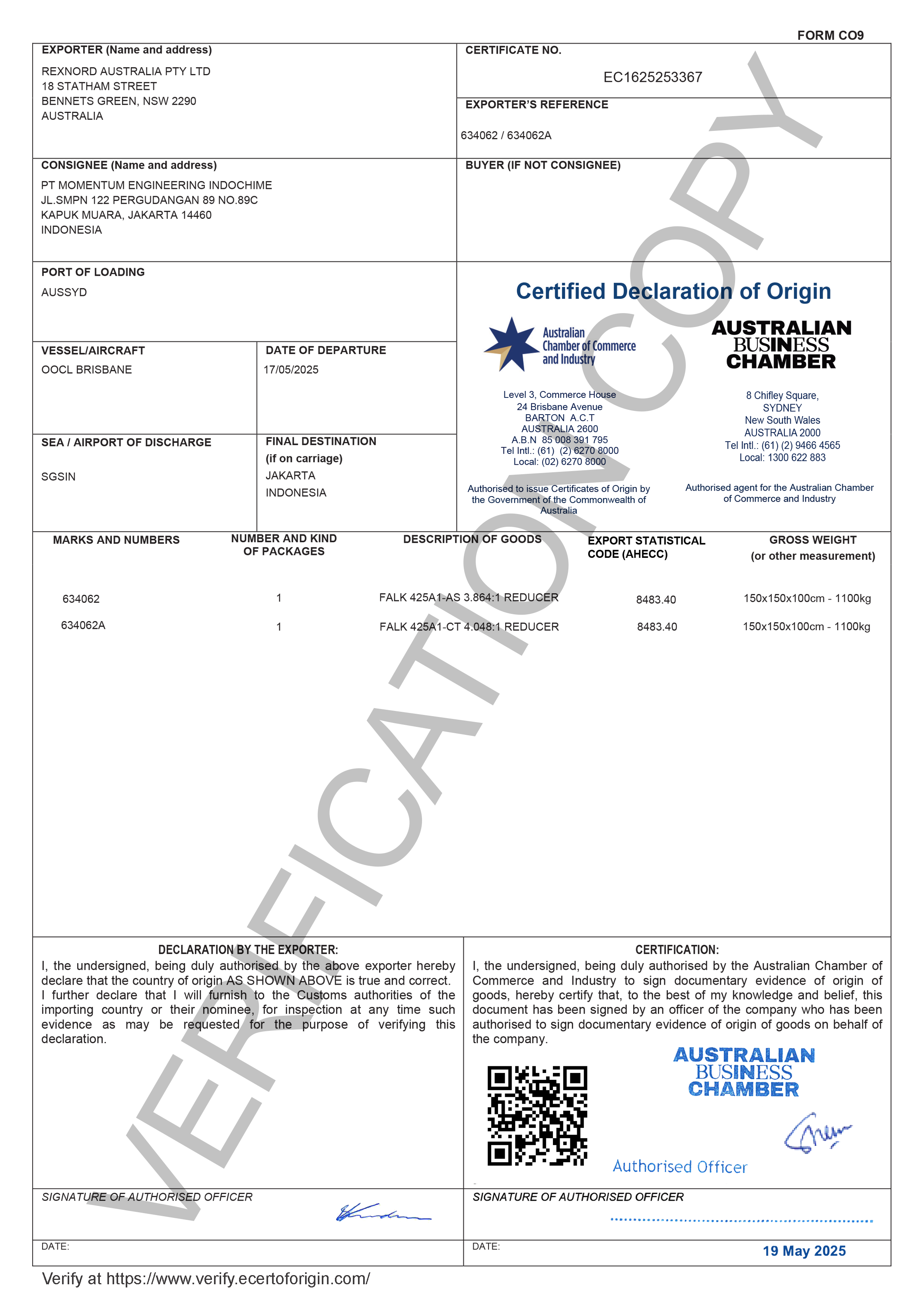 Verified Certificate